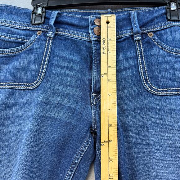 Levi's 524 Women's Jeans 15M Blue Too Superlow Front Patch Pockets Wide Leg - Picture 12 of 14